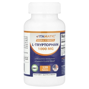 Vitamatic, L-триптофан, 1000 мг, 120 таблеток