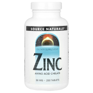 Source Naturals, цинк, 50 мг, 250 таблеток