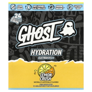 Ghost, Hydration Electrolytes+, лимонная давка, 24 таблетки, 9 г (0,32 унции) каждая