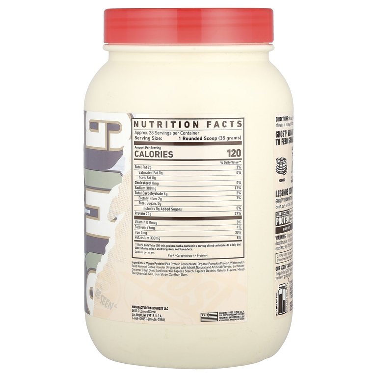 Ghost, Vegan Protein, Chocolate Cereal Milk®, 980 г (2,2 фунта) (Товар снят с продажи) 