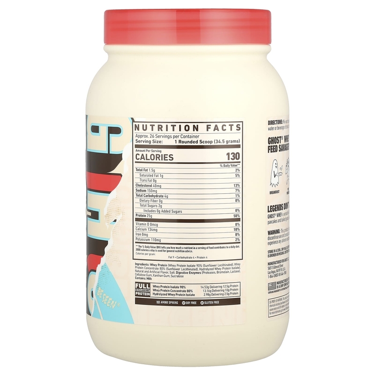Ghost, Сывороточный протеин, Cereal Milk®, 924 г (2 фунта)