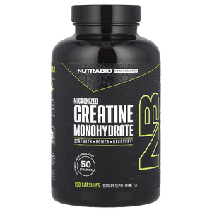 NutraBio, производительность, микронизированный моногидрат креатина, 150 капсул (833 мг в 1 капсуле)