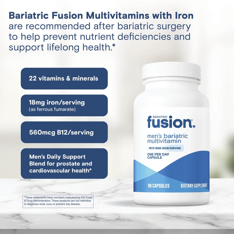 Bariatric Fusion, мультивитамины с железом для мужчин, 90 капсул (Товар снят с продажи) 