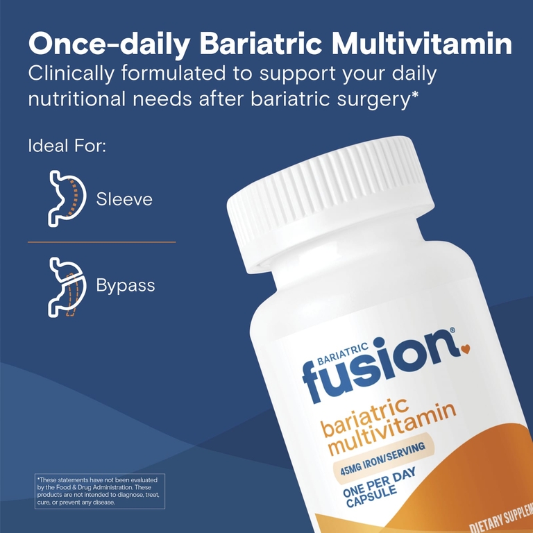 Bariatric Fusion, Мультивитамины с железом, 30 капсул