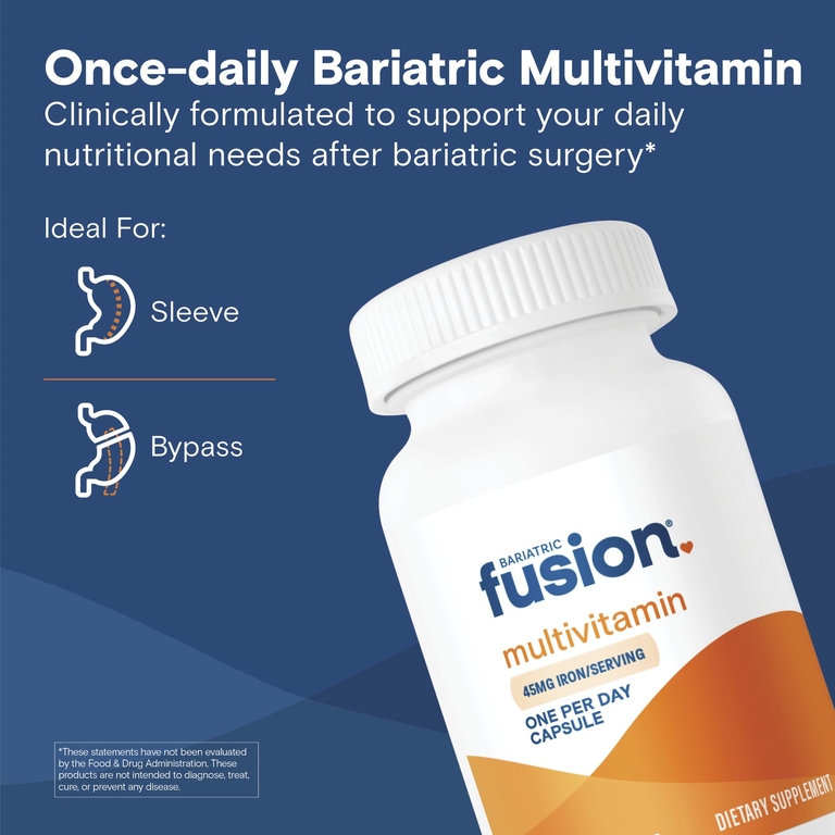 Bariatric Fusion, Мультивитамины с железом, 90 капсул