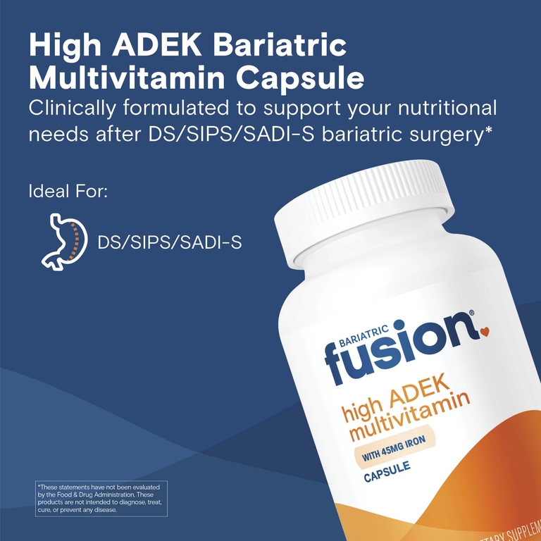 Bariatric Fusion, мультивитамины с высоким уровнем ADEK, 270 капсул