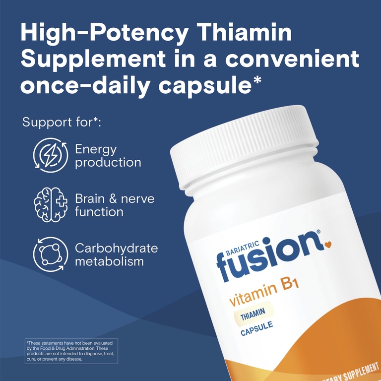 Bariatric Fusion, витамин B1, 90 капсул (100 мг в 1 капсуле) (Товар снят с продажи) 