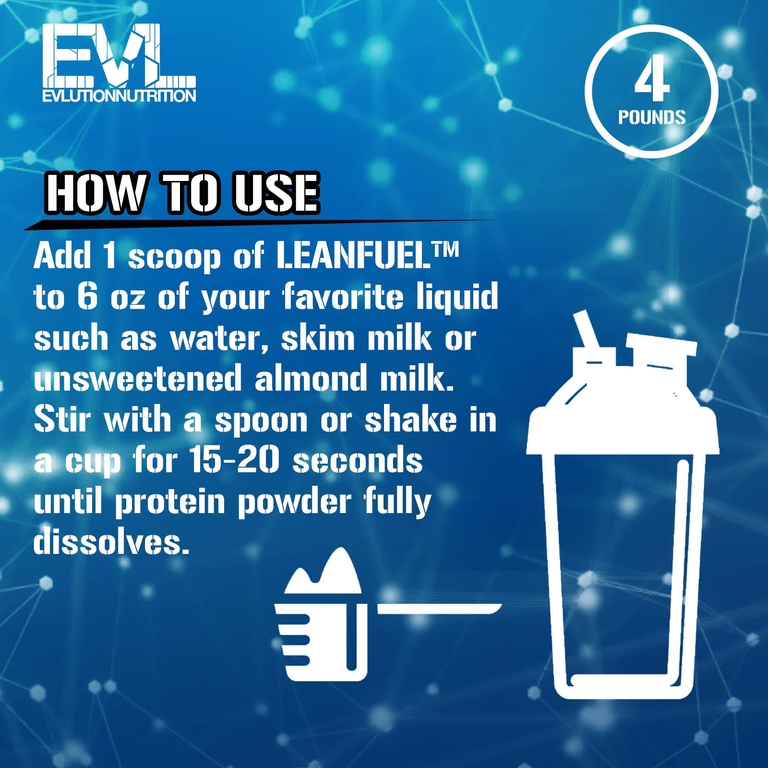 EVLution Nutrition, LeanFuel ™, шоколад, 1,81 кг (4 фунта)