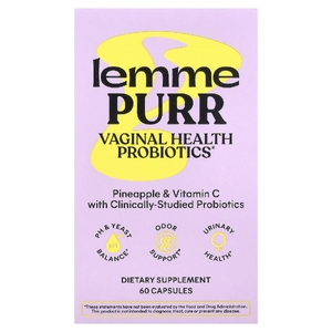 Lemme, Purpurowe пробиотики для здоровья влагалища, 60 капсул