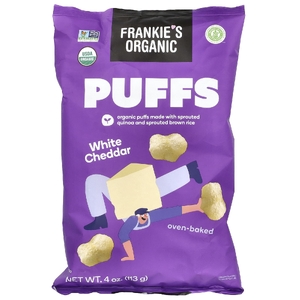 Frankie's Organic, Puffs, белый чеддер, 113 г (4 унции) (Товар снят с продажи) 