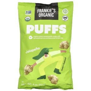 Frankie's Organic, Puffs, халапеньо, 113 г (4 унции) (Товар снят с продажи) 