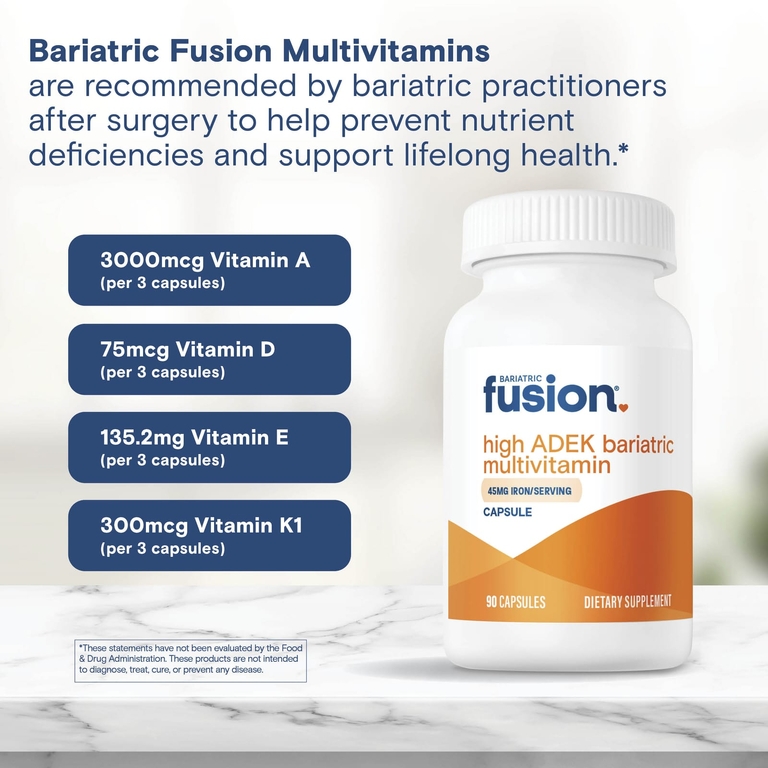 Bariatric Fusion, мультивитамины с высоким уровнем ADEK, 90 капсул