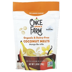 Once Upon A Farm, Organic Coconut Melts, для малышей, со вкусом манго, 28 г (1 унция)