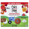 Once Upon A Farm, Tactor Circle™, органические запеченные батончики для малышей, клубника, тыква и свекла, 5 батончиков по 19 г (0,67 унции)
