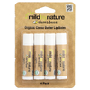 Mild By Nature, Sierra Bees™, органические бальзамы для губ, какао-масло, 4 шт. по 4,25 г (0,15 унции)