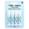 Mild By Nature, Sierra Bees™, органические бальзамы для губ, без добавок, упаковка из 4 шт. по 4,25 г (0,15 унции)