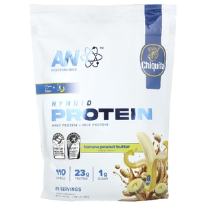 AN Supps, Performance, гибридный протеин, Chiquita®, банановая арахисовая паста, 750 г (1,65 фунта)