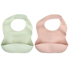 KeaBabies, Силиконовые нагрудники Prep, для детей 3–36 месяцев, мягкие, 2 шт.