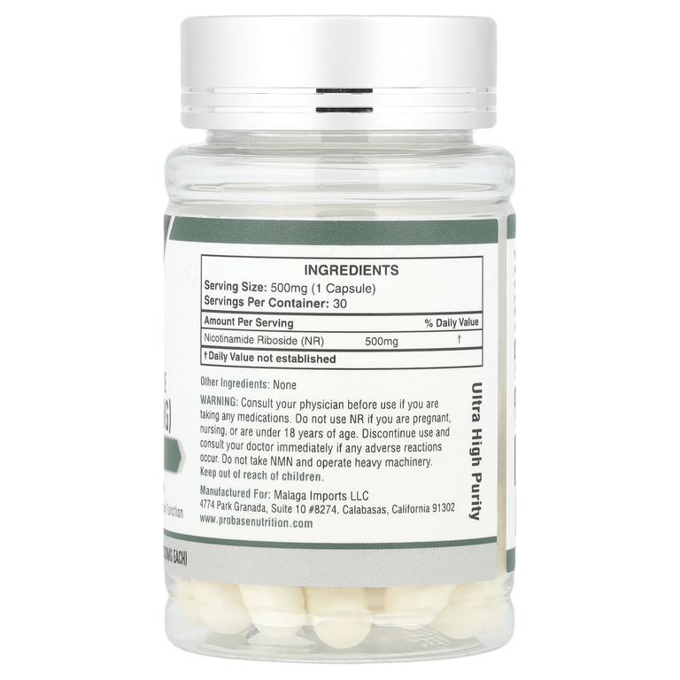 Probase Nutrition, NR, 500 мг, 30 капсул
