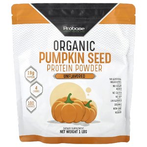 Probase Nutrition, Органический протеин из семян тыквы, без добавок, 1 фунт