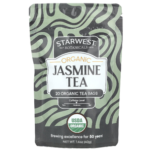 Starwest Botanicals, Органический жасминовый чай, 20 чайных пакетиков, 40 г (1,4 унции) (Товар снят с продажи) 