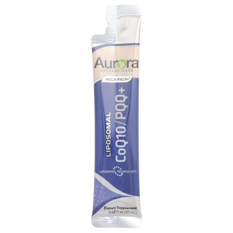 Aurora Nutrascience, липосомальный коэнзим Q10/PQQ+, 10 пакетиков по 20 мл (0,68 жидк. унции)