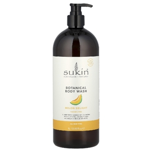 Sukin, Гель для душа с растениями, для всех типов кожи, дыня, 1 л (33,82 жидк. Унции)