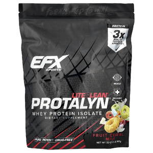 EFX Sports, Protalyn® изолят сывороточного протеина, молоко из фруктовых хлопьев, 907 г (2 фунта) (Товар снят с продажи) 