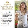 DelighTeas, аюрведическая травяная смесь, одуванчик и цикорий, альтернатива кофе, без кофеина, 170 г (6 унций)