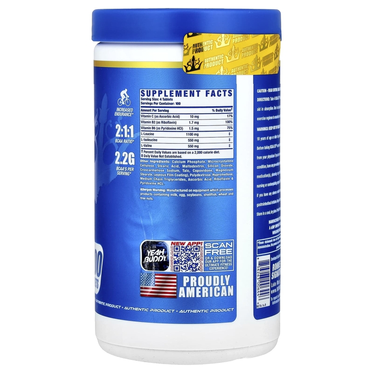 Ronnie Coleman, Vital Edition, BCAA XS ™, 400 таблеток