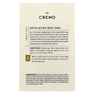 Cremo, Отшелушивающее мыло для тела, итальянский бергамот, 142 г (5 унций)