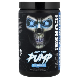 JNX Sports, Stim-Free Pump, перед тренировкой, голубая малина, 572 г (20,2 унции)