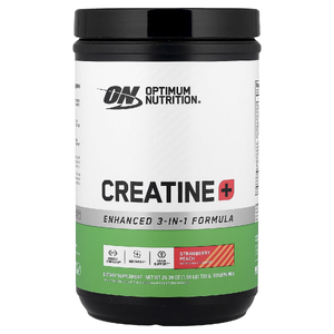 Optimum Nutrition, Creatine +, клубника и персик, 720 г (1,58 фунта)