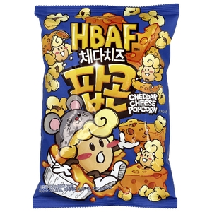 HBAF, Попкорн с сыром чеддер, 80 г (Товар снят с продажи) 