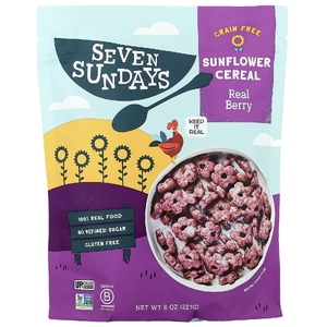 Seven Sundays, Подсолнечные хлопья, настоящие ягоды, 227 г (8 унций)