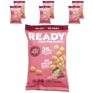 Ready, Protein Puffs, розовая гималайская морская соль, 6 пакетиков по 88 г (3,1 унции)