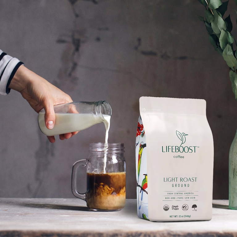 Lifeboost, Кофе, Optimist ™, молотый, легкой обжарки, 340 г (12 унций)