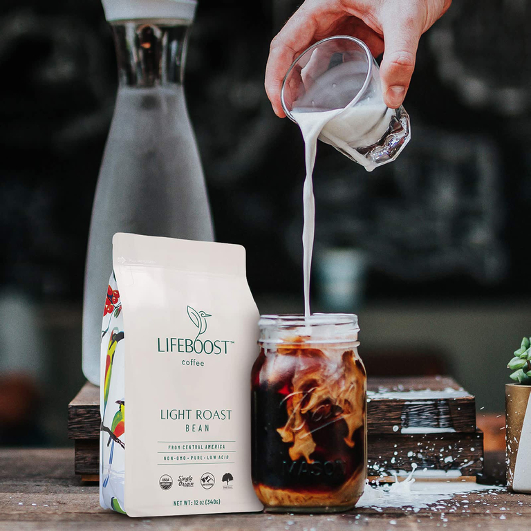 Lifeboost, Coffee, Optimist ™, зерна, легкой обжарки, 340 г (12 унций)