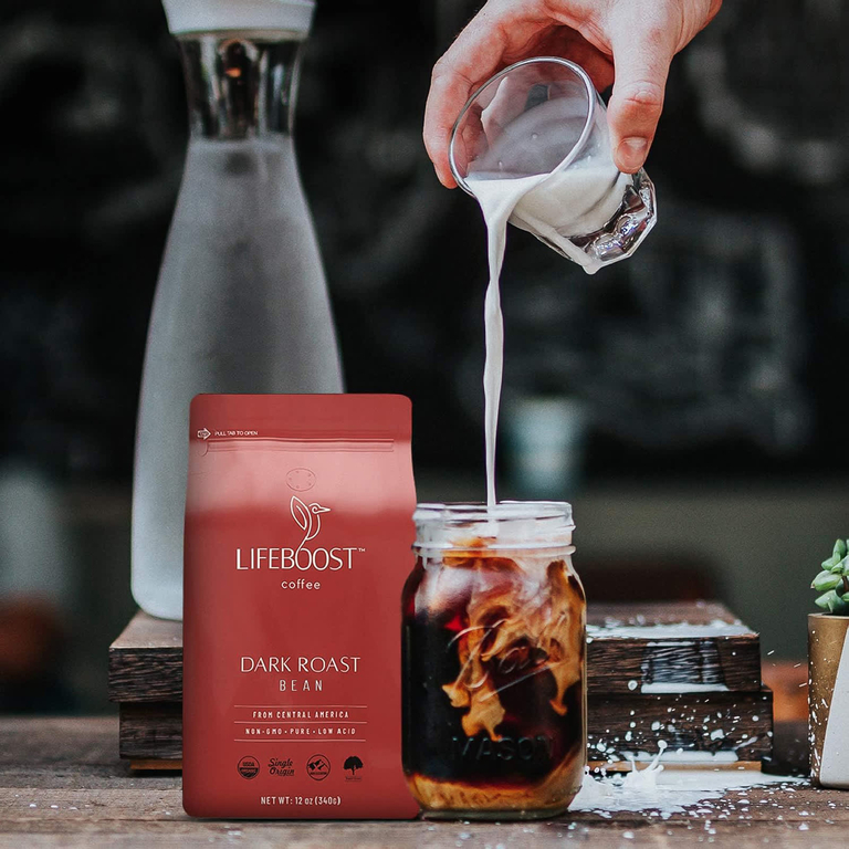 Lifeboost, Coffee, Embolden ™, зерна, темная обжарка, 340 г (12 унций)