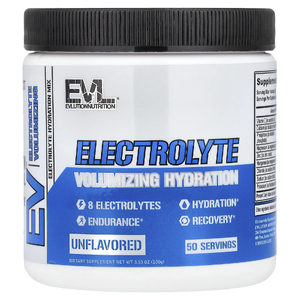 EVLution Nutrition, Электролит, объем и увлажнение, без добавок, 100 г (3,53 унции)