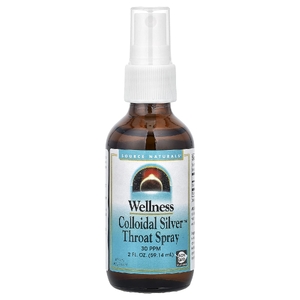 Source Naturals, спрей для горла с коллоидным серебром, 59,14 мл (2 жидкие унции)