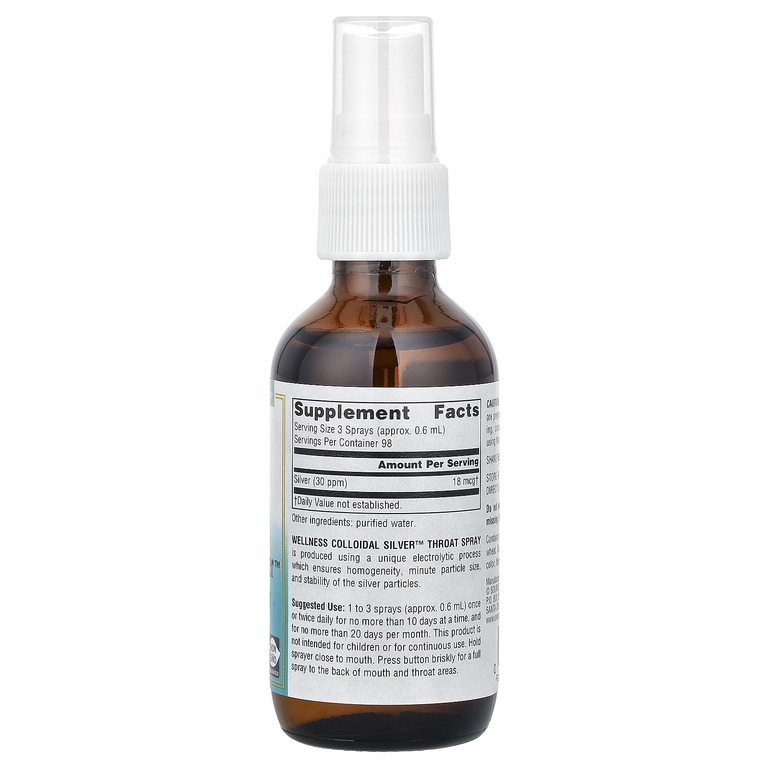 Source Naturals, спрей для горла с коллоидным серебром, 59,14 мл (2 жидкие унции)