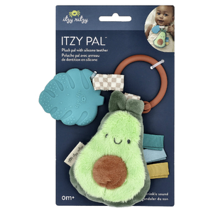 itzy ritzy, Itzy Pal™, плюшевая палочка с силиконовой прорезывателем, для детей от 0 месяцев, авокадо, 1 шт.