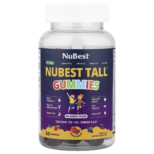 NuBest, Nubest Tall®, жевательные мармеладки, ягодное ассорти, 60 жевательных таблеток