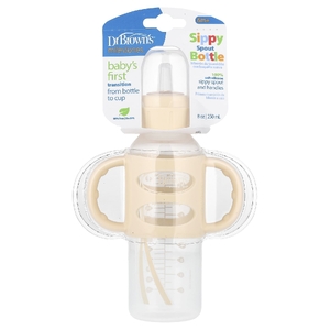 Dr. Brown's, Sippy Spout Bottle, для детей старше 6 месяцев, крем, 250 мл (8 унций)