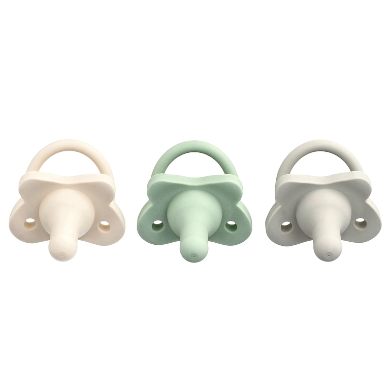 Dr. Brown's, HappyPaci™, соска для детей 0–6 месяцев, зеленый, серый и бежевый, 3 шт.