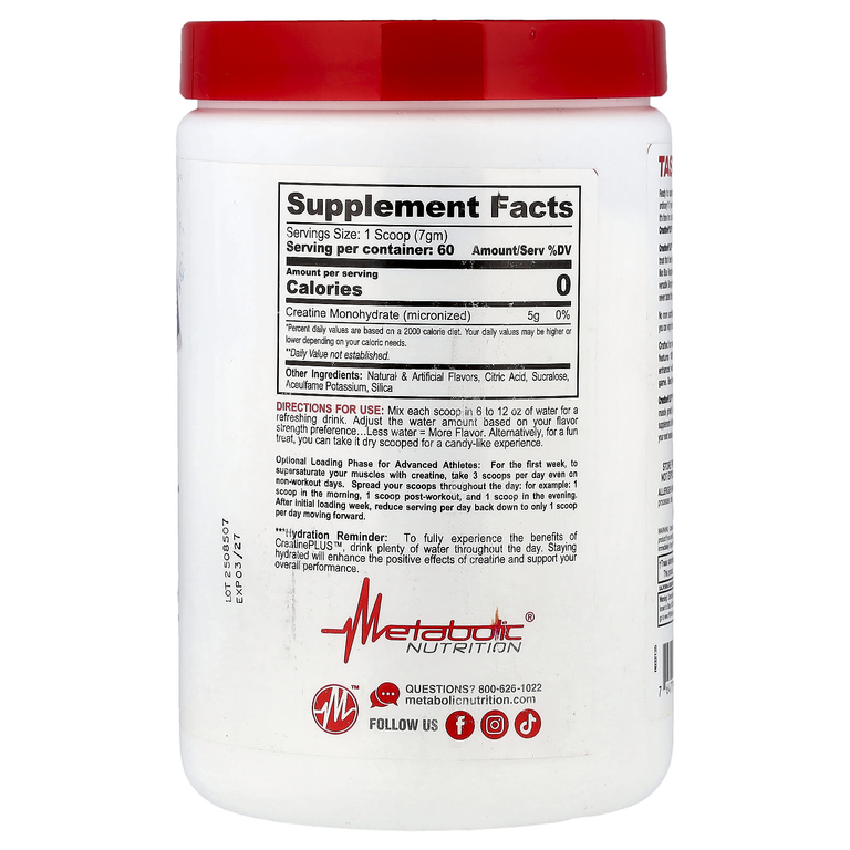 Metabolic Nutrition, Micronized Creatine Plus™, Simply Sweet, 420 г (14,8 унции) (Товар снят с продажи) 
