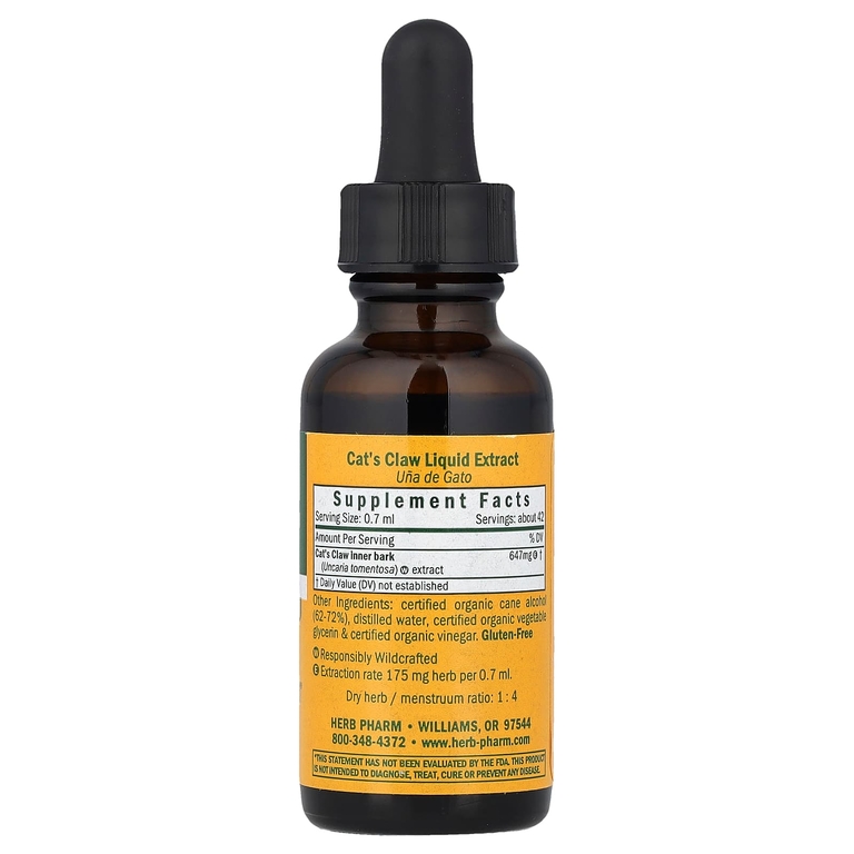 Herb Pharm, кошачий коготь, 30 мл