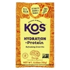 KOS, Hydration + Protein, освежающая смесь для напитков, апельсин, 7 пакетиков по 18 г (0,65 унции)