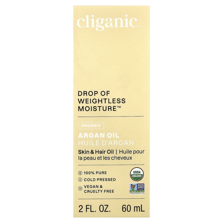 Cliganic, Органическое аргановое масло, для комбинированной кожи, 60 мл (2 жидк. Унции)